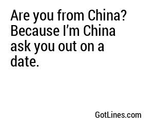are you from china because im china you